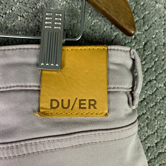 DU/ER No Sweat Slim Straight Stretch Pants Women's 29 x 32 Lilac Pink - Picture 5 of 14